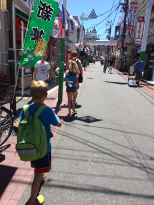 Wandering side streets in Yokohama.