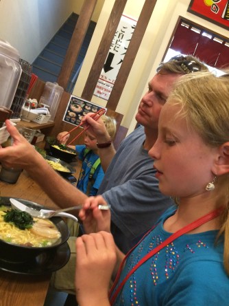 Grabbing a quick ramen lunch in Akihabara, Tokyo.