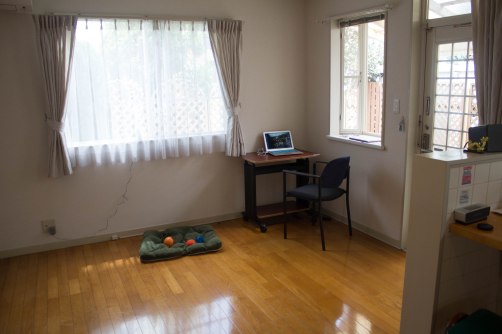 Family room off of the kitchen, complete with DESK COMPUTER and CHAIR OFFICE.