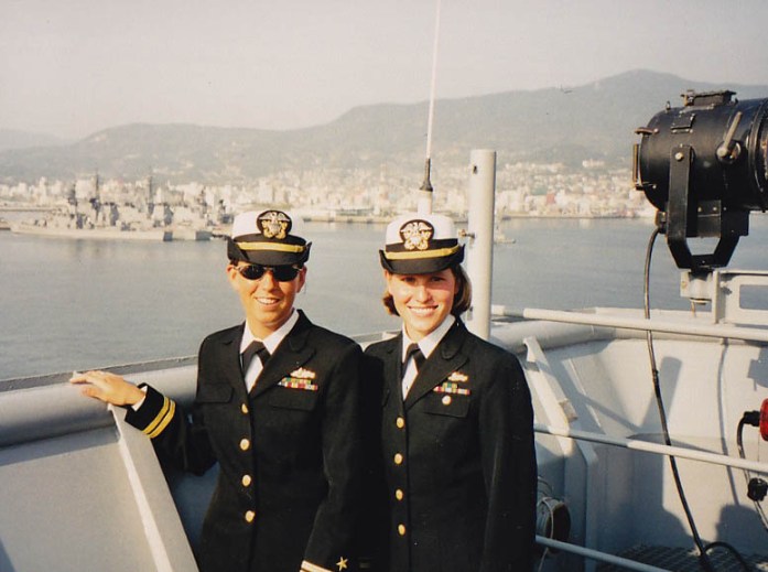 On USS Germantown in Sasebo, Japan